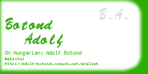 botond adolf business card